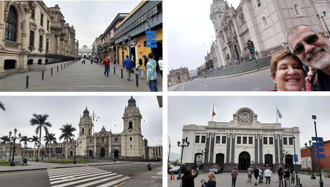 Centro Histórico e Praça Maior em Lima no peru