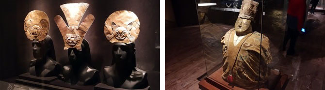 Imagens e a representação de uma múmia de criança Museu Larco Lima Peru