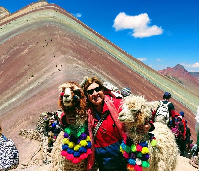 Montanhas Coloridas em Cusco no Peru