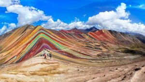 Montanhas coloridas em Cusco