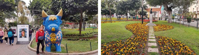 Parque 7 de Julho em Miraflores Lima Peru