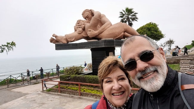 Parque do Amor na orla de Miraflores em Lima no Peru