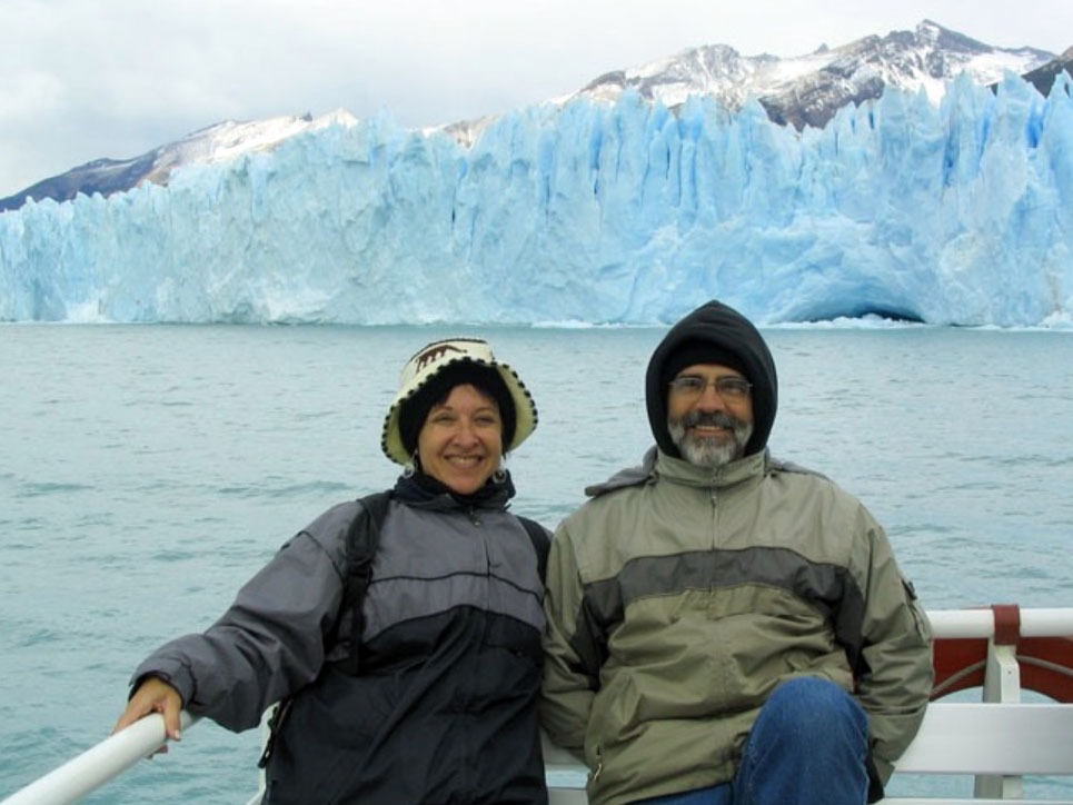 Navegando no lago do Glaciar Perito Moreno