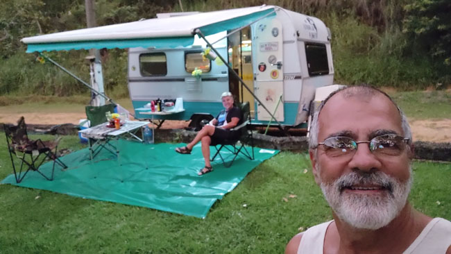 Estacionados no Camping Dona Esmeralda em São José do Barreiro