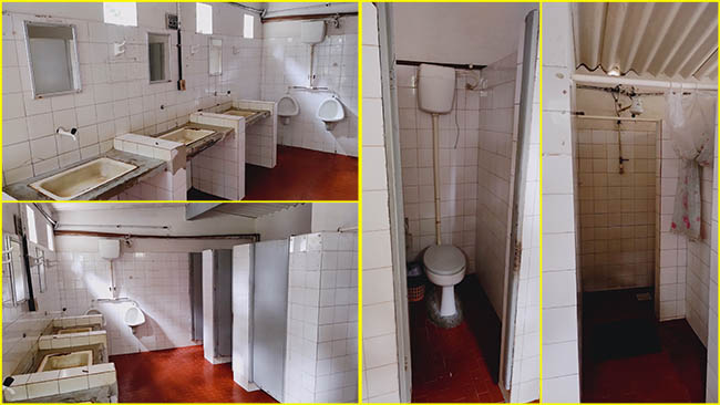 detalhes dos banheiros do CCB de Cabo Frio