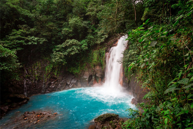 Cachoeira La Fortuna na Costa Rica